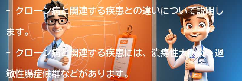 クローン病と関連する疾患との違いの要点まとめ