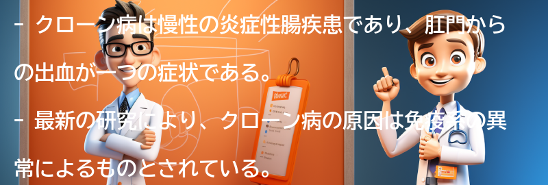 クローン病に関する最新の研究と治療法の進展の要点まとめ