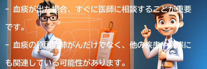 血痰が出た場合の対処法とは？の要点まとめ