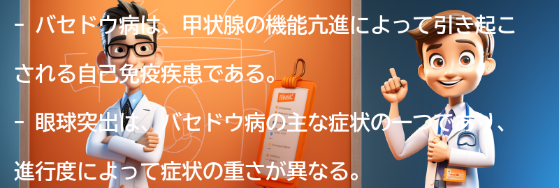 眼球突出の症状と進行度の要点まとめ