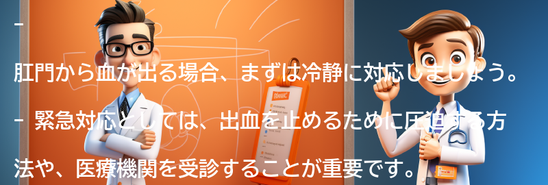 肛門から血が出る場合の緊急対応の要点まとめ