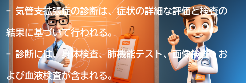 気管支拡張症の診断方法とは？の要点まとめ