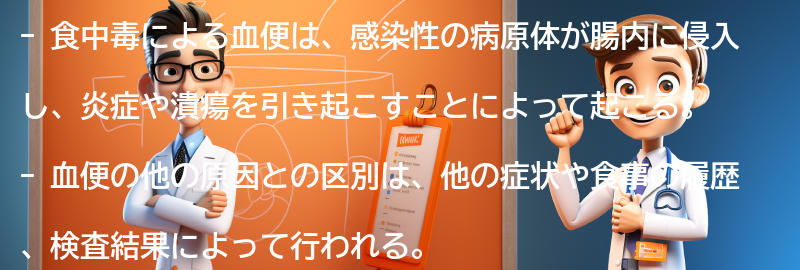 食中毒による血便の症状と特徴の要点まとめ