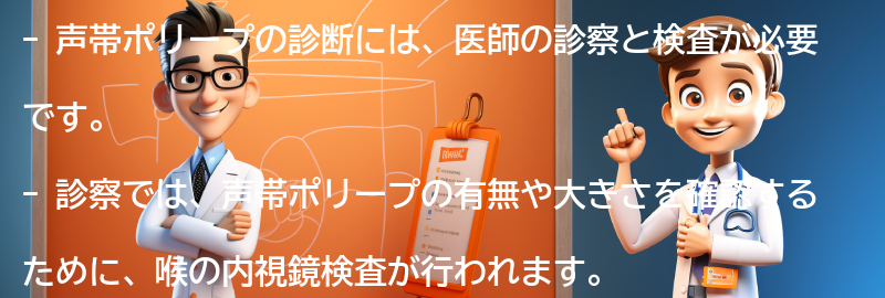 声帯ポリープの診断方法の要点まとめ