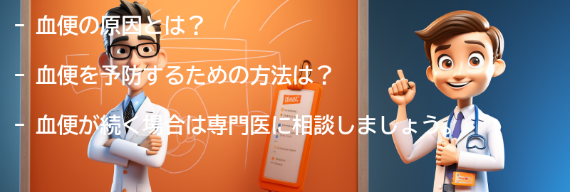 血便を予防するための方法の要点まとめ