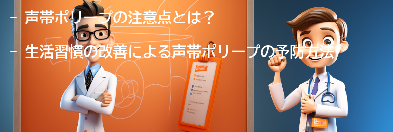 声帯ポリープの注意点と生活習慣の改善の要点まとめ