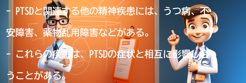 PTSDと関連する他の精神疾患についての要点まとめ