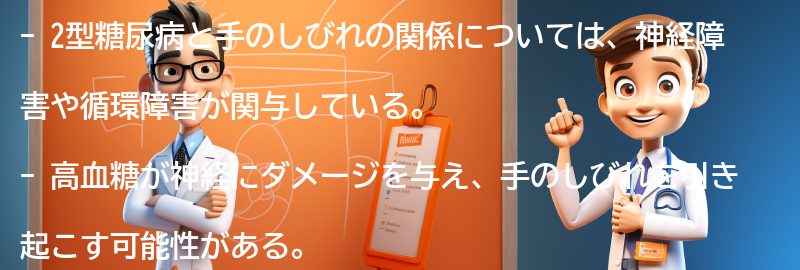 2型糖尿病と手のしびれの関係の要点まとめ