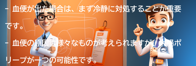 血便が出た場合の対処法と医師への相談の要点まとめ