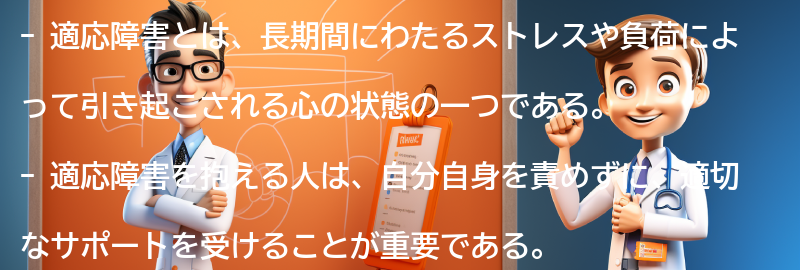 適応障害を抱える人への励ましと希望のメッセージの要点まとめ