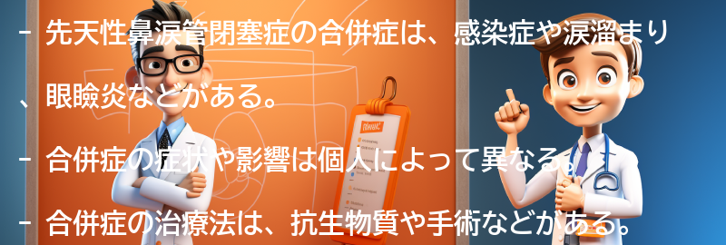 先天性鼻涙管閉塞症の合併症とは？の要点まとめ