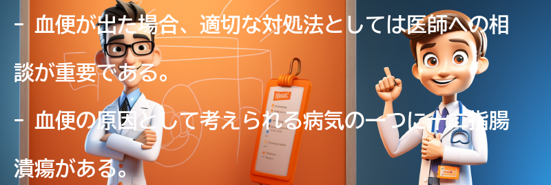 血便が出た場合の適切な対処法と医師への相談の重要性の要点まとめ