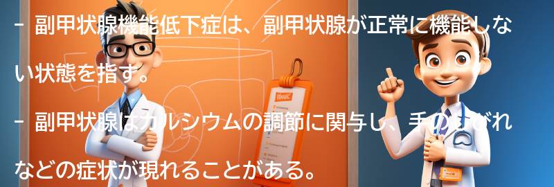 副甲状腺機能低下症とは何ですか？の要点まとめ