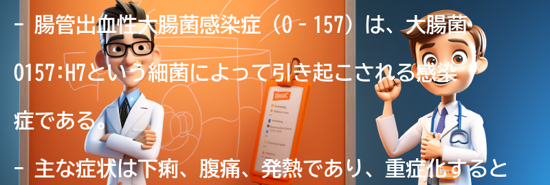 腸管出血性大腸菌感染症（O‐157）とは何ですか？の要点まとめ