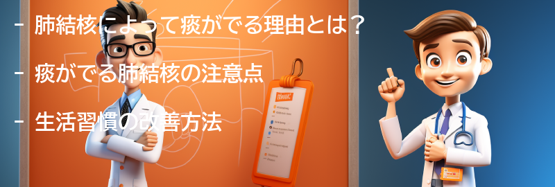 痰がでる肺結核の注意点と生活習慣の改善方法の要点まとめ