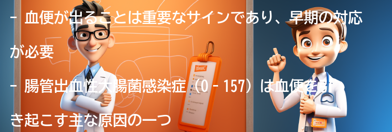 血便が出ることの重要性と周知活動の必要性の要点まとめ