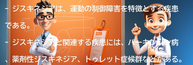 ジスキネジアと関連する疾患とは何ですか？の要点まとめ