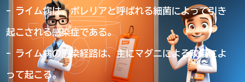 ライム病の原因と感染経路の要点まとめ