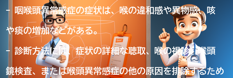 咽喉頭異常感症の症状と診断方法の要点まとめ