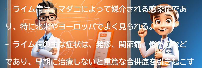 ライム病と関連する注意点と注意事項の要点まとめ