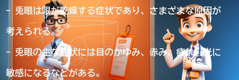 兎眼の症状とは？の要点まとめ