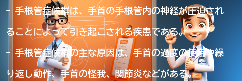 手根管症候群の注意点と生活の改善方法の要点まとめ