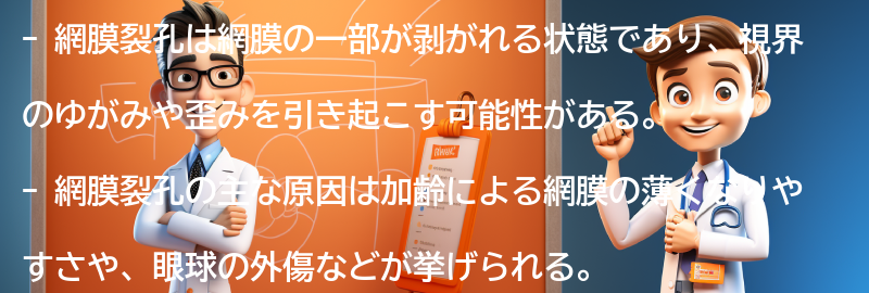 網膜裂孔とは何ですか？の要点まとめ