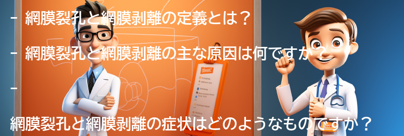 網膜裂孔と網膜剥離に関するよくある質問と回答の要点まとめ