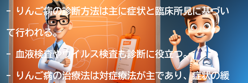 りんご病の診断方法と治療法の要点まとめ