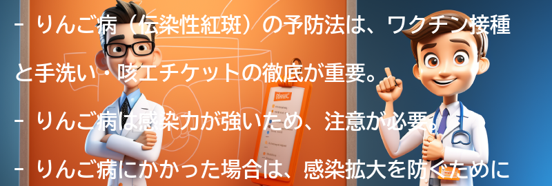 りんご病の予防法と注意点の要点まとめ