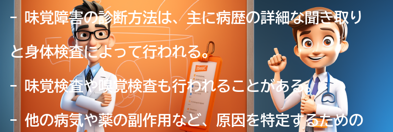 味覚障害の診断方法とは？の要点まとめ