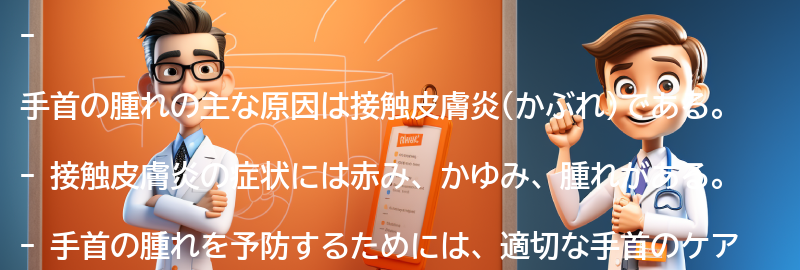 手首の腫れを予防するための対策の要点まとめ