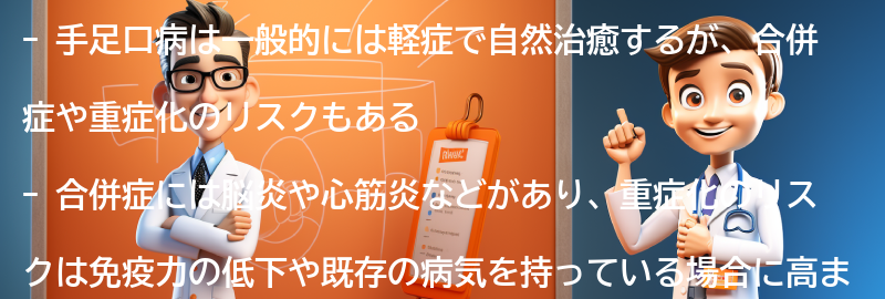 手足口病の合併症と重症化のリスクの要点まとめ