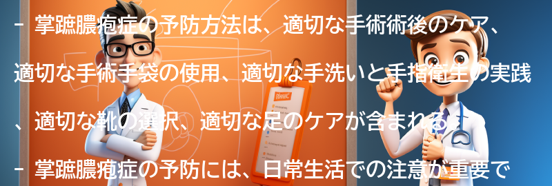 掌蹠膿疱症の予防方法の要点まとめ