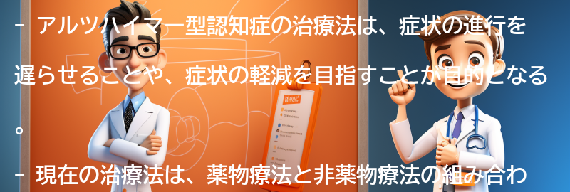 アルツハイマー型認知症の治療法とは何ですか？の要点まとめ