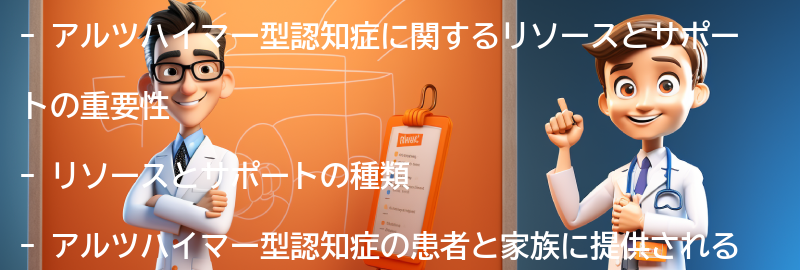 アルツハイマー型認知症に関するリソースとサポートの紹介の要点まとめ