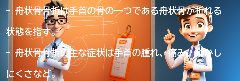 舟状骨骨折とは何ですか？の要点まとめ