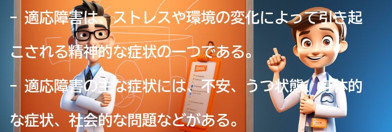 適応障害の症状とは？の要点まとめ