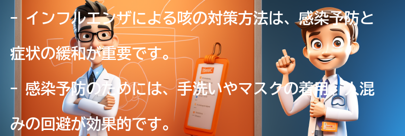 インフルエンザによる咳の対策方法の要点まとめ