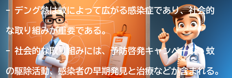 デング熱に対する社会的な取り組みとは？の要点まとめ