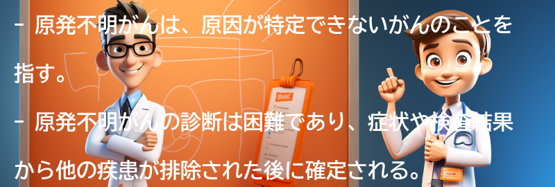 原発不明がんとは何か？の要点まとめ