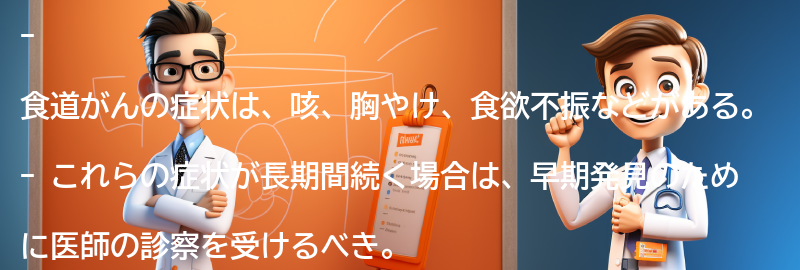 食道がんの症状とは？の要点まとめ