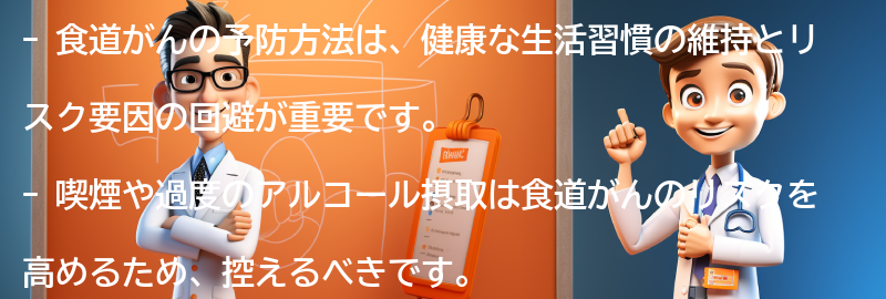 食道がんの予防方法の要点まとめ