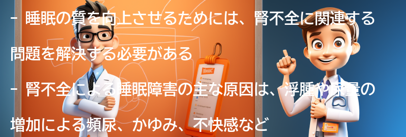 睡眠の質を向上させるためのヒントの要点まとめ