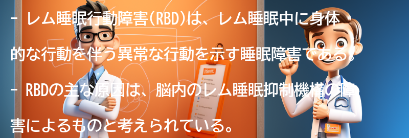 レム睡眠行動障害の原因の要点まとめ