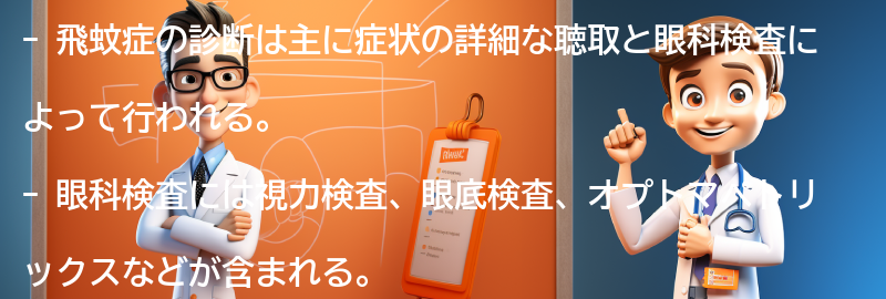 飛蚊症の診断方法とは？の要点まとめ