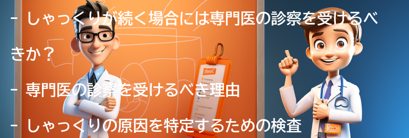 しゃっくりが続く場合には専門医の診察を受けるべきか？の要点まとめ