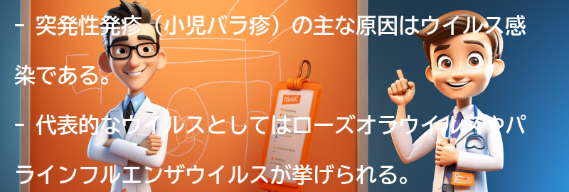 突発性発疹の主な原因は何ですか？の要点まとめ