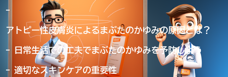 まぶたのかゆみを予防するための日常生活の工夫の要点まとめ