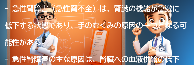 急性腎障害（急性腎不全）とは何ですか？の要点まとめ